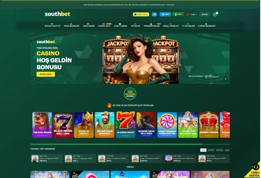 Southbet ekran görüntüsü